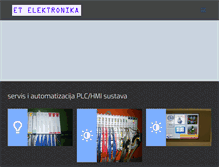Tablet Screenshot of et-elektronika.hr